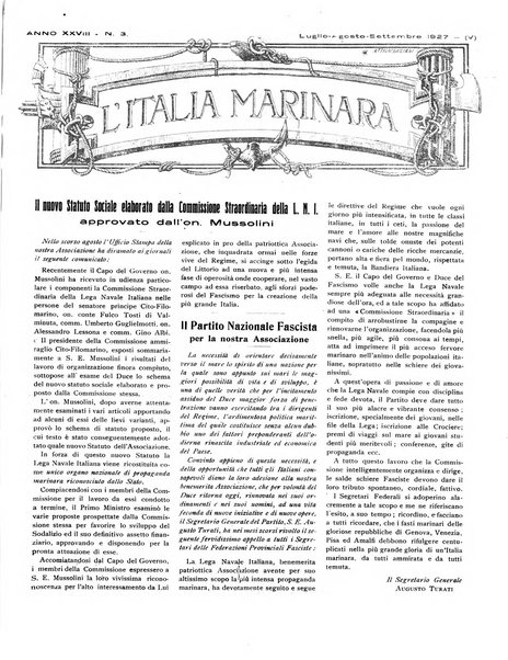 L'Italia marinara giornale della Lega navale italiana