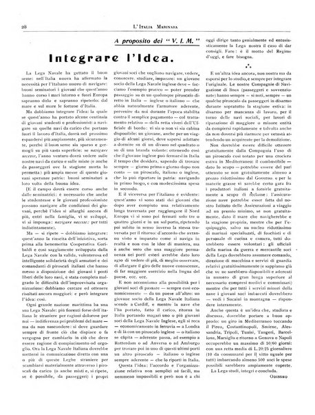 L'Italia marinara giornale della Lega navale italiana