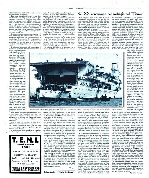 L'Italia marinara giornale della Lega navale italiana