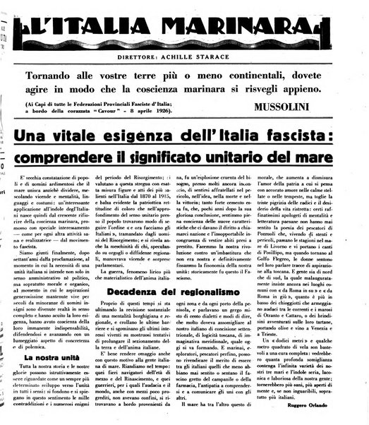 L'Italia marinara giornale della Lega navale italiana