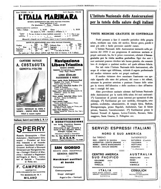 L'Italia marinara giornale della Lega navale italiana