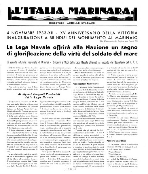 L'Italia marinara giornale della Lega navale italiana