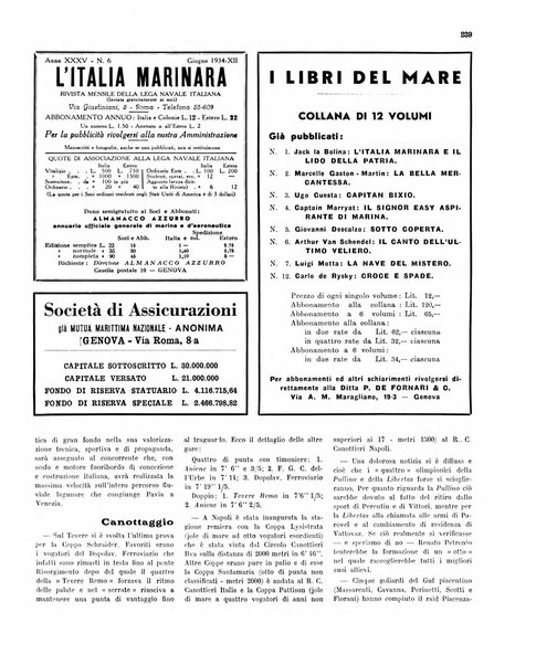 L'Italia marinara giornale della Lega navale italiana