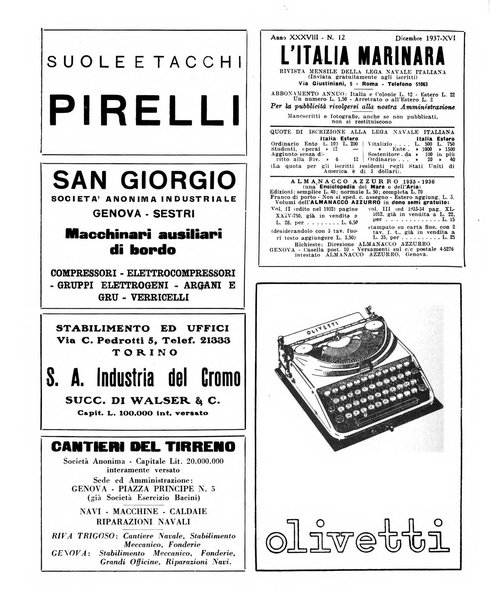 L'Italia marinara giornale della Lega navale italiana