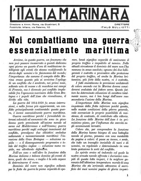 L'Italia marinara giornale della Lega navale italiana