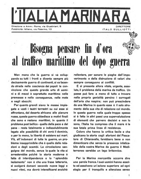 L'Italia marinara giornale della Lega navale italiana