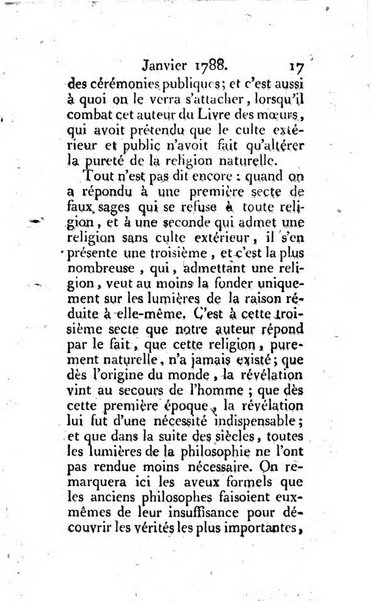 Journal ecclesiastique ou bibliotheque raisonnée des sciences ecclésiastiques