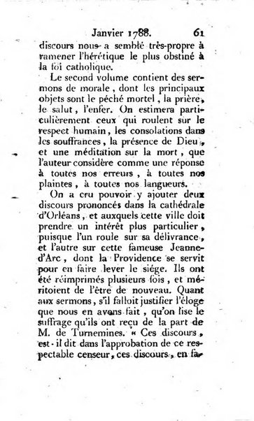 Journal ecclesiastique ou bibliotheque raisonnée des sciences ecclésiastiques