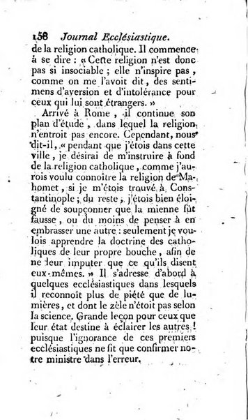 Journal ecclesiastique ou bibliotheque raisonnée des sciences ecclésiastiques