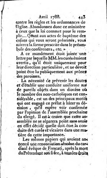 Journal ecclesiastique ou bibliotheque raisonnée des sciences ecclésiastiques