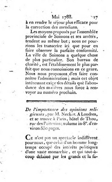 Journal ecclesiastique ou bibliotheque raisonnée des sciences ecclésiastiques