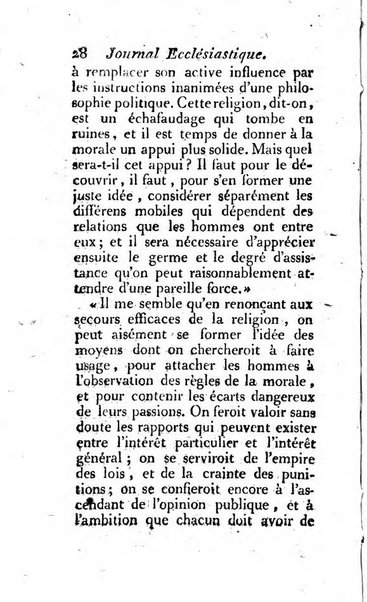 Journal ecclesiastique ou bibliotheque raisonnée des sciences ecclésiastiques