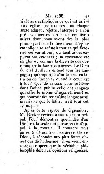 Journal ecclesiastique ou bibliotheque raisonnée des sciences ecclésiastiques