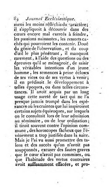 Journal ecclesiastique ou bibliotheque raisonnée des sciences ecclésiastiques