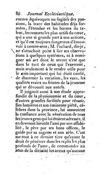 Journal ecclesiastique ou bibliotheque raisonnée des sciences ecclésiastiques