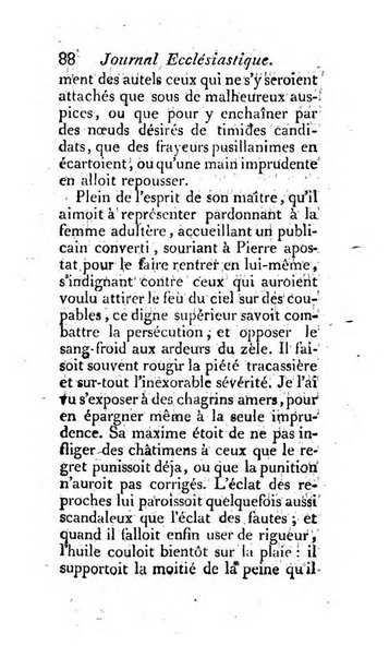 Journal ecclesiastique ou bibliotheque raisonnée des sciences ecclésiastiques