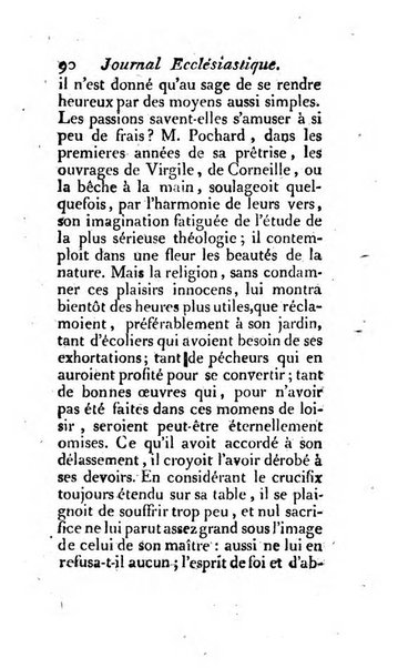 Journal ecclesiastique ou bibliotheque raisonnée des sciences ecclésiastiques