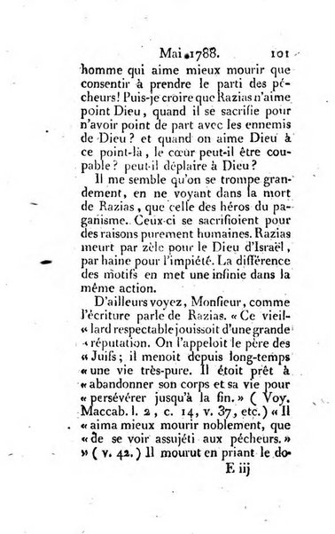 Journal ecclesiastique ou bibliotheque raisonnée des sciences ecclésiastiques