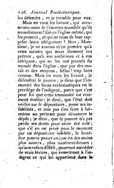 Journal ecclesiastique ou bibliotheque raisonnée des sciences ecclésiastiques