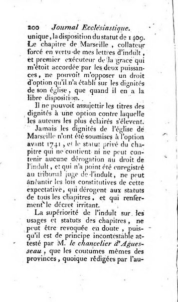 Journal ecclesiastique ou bibliotheque raisonnée des sciences ecclésiastiques