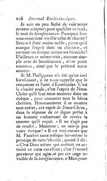 Journal ecclesiastique ou bibliotheque raisonnée des sciences ecclésiastiques