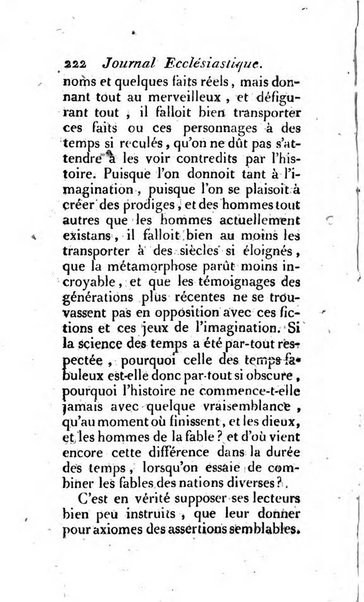 Journal ecclesiastique ou bibliotheque raisonnée des sciences ecclésiastiques