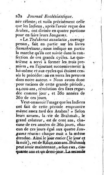 Journal ecclesiastique ou bibliotheque raisonnée des sciences ecclésiastiques