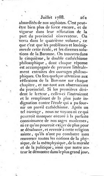 Journal ecclesiastique ou bibliotheque raisonnée des sciences ecclésiastiques