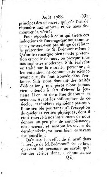 Journal ecclesiastique ou bibliotheque raisonnée des sciences ecclésiastiques