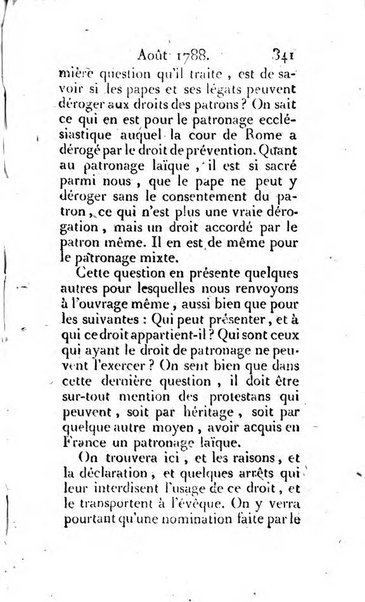 Journal ecclesiastique ou bibliotheque raisonnée des sciences ecclésiastiques