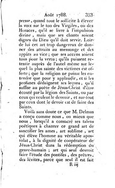 Journal ecclesiastique ou bibliotheque raisonnée des sciences ecclésiastiques