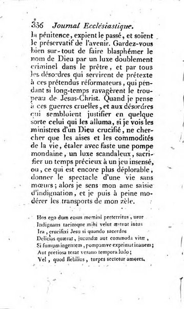 Journal ecclesiastique ou bibliotheque raisonnée des sciences ecclésiastiques