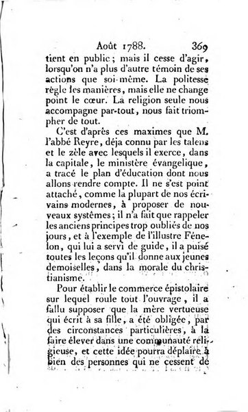 Journal ecclesiastique ou bibliotheque raisonnée des sciences ecclésiastiques