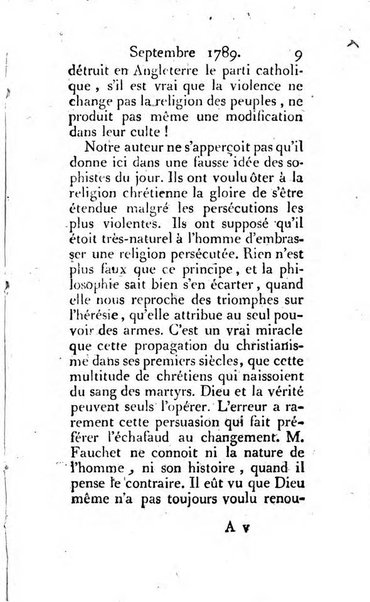 Journal ecclesiastique ou bibliotheque raisonnée des sciences ecclésiastiques