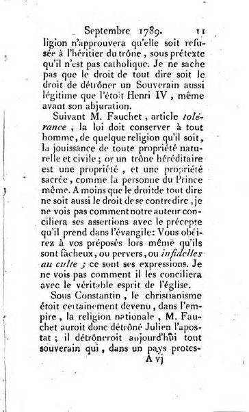 Journal ecclesiastique ou bibliotheque raisonnée des sciences ecclésiastiques