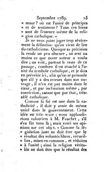 Journal ecclesiastique ou bibliotheque raisonnée des sciences ecclésiastiques