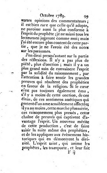 Journal ecclesiastique ou bibliotheque raisonnée des sciences ecclésiastiques