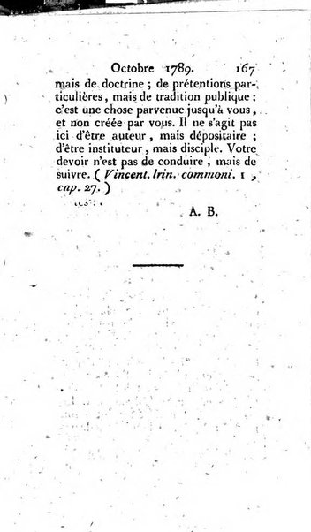 Journal ecclesiastique ou bibliotheque raisonnée des sciences ecclésiastiques