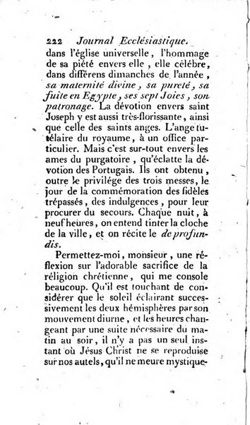 Journal ecclesiastique ou bibliotheque raisonnée des sciences ecclésiastiques