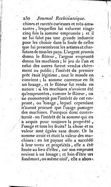 Journal ecclesiastique ou bibliotheque raisonnée des sciences ecclésiastiques