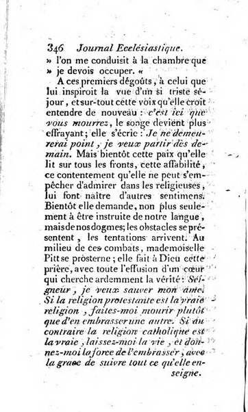 Journal ecclesiastique ou bibliotheque raisonnée des sciences ecclésiastiques