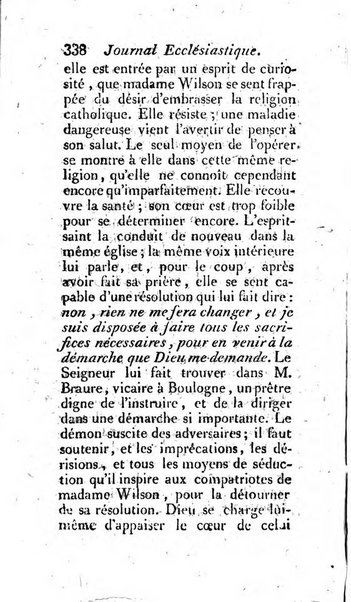 Journal ecclesiastique ou bibliotheque raisonnée des sciences ecclésiastiques