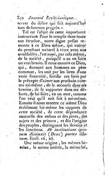 Journal ecclesiastique ou bibliotheque raisonnée des sciences ecclésiastiques