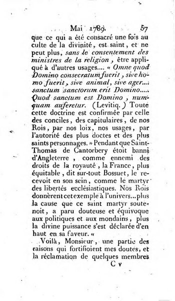 Journal ecclesiastique ou bibliotheque raisonnée des sciences ecclésiastiques