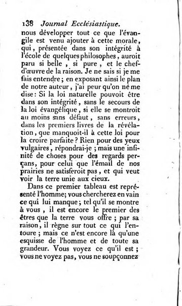 Journal ecclesiastique ou bibliotheque raisonnée des sciences ecclésiastiques