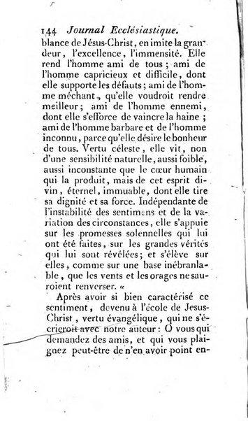 Journal ecclesiastique ou bibliotheque raisonnée des sciences ecclésiastiques