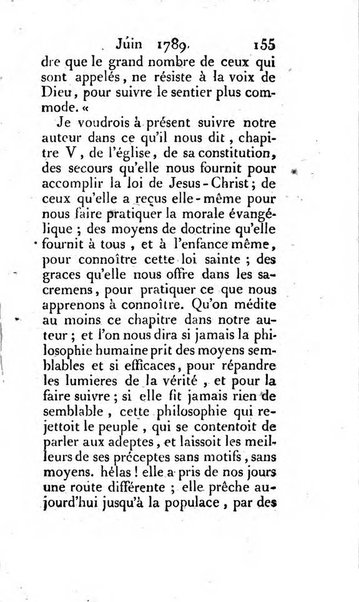 Journal ecclesiastique ou bibliotheque raisonnée des sciences ecclésiastiques