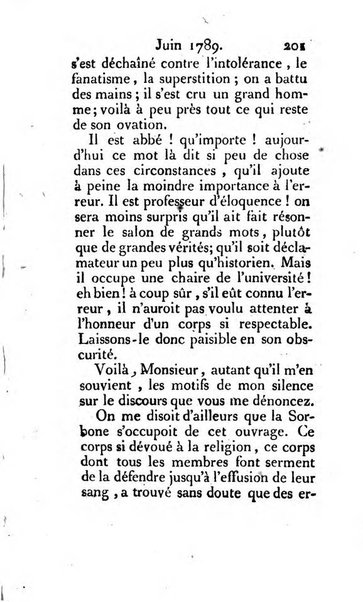 Journal ecclesiastique ou bibliotheque raisonnée des sciences ecclésiastiques