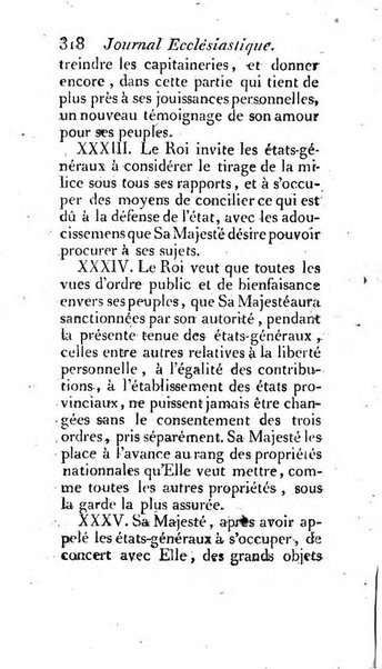 Journal ecclesiastique ou bibliotheque raisonnée des sciences ecclésiastiques