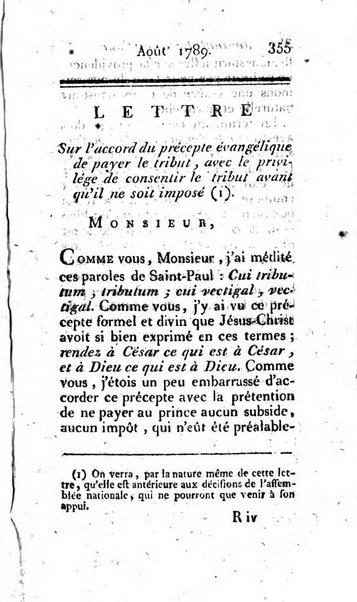 Journal ecclesiastique ou bibliotheque raisonnée des sciences ecclésiastiques